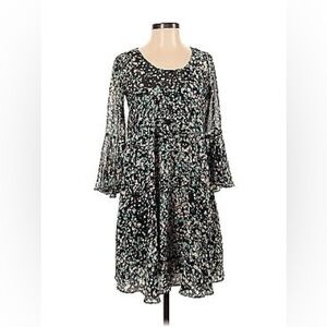 Paper Crown- Long sleeve polkadot, colorful dress size large